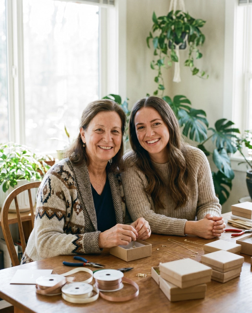 Linda and Emma, the mother and daughter behind Foreverlume